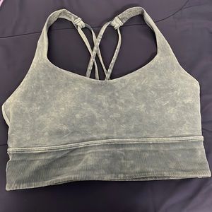 Lululemon Free to be bra. Size 8. Blue dyed.